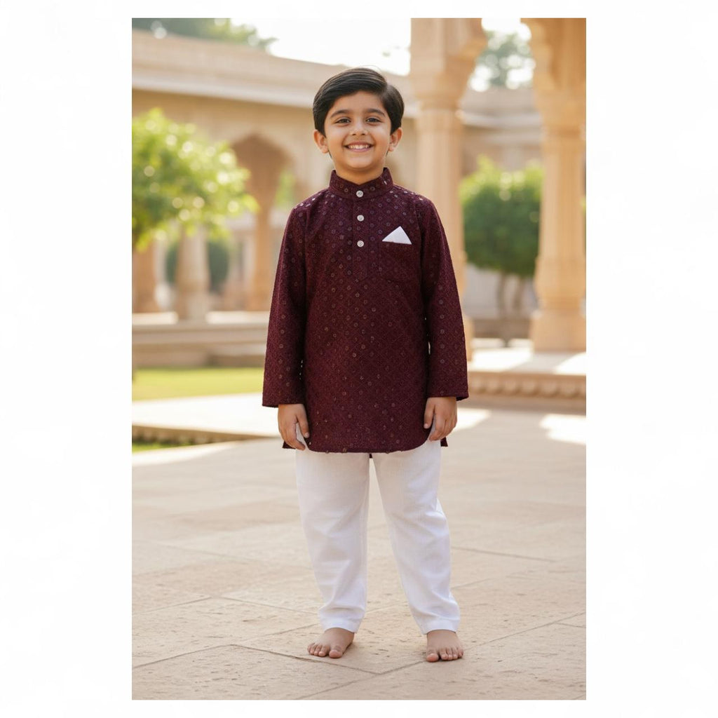 Kids Traditional Kurta Pajama Set – Ethnic Wear with Indo-Western Pants for Festivals & Parties