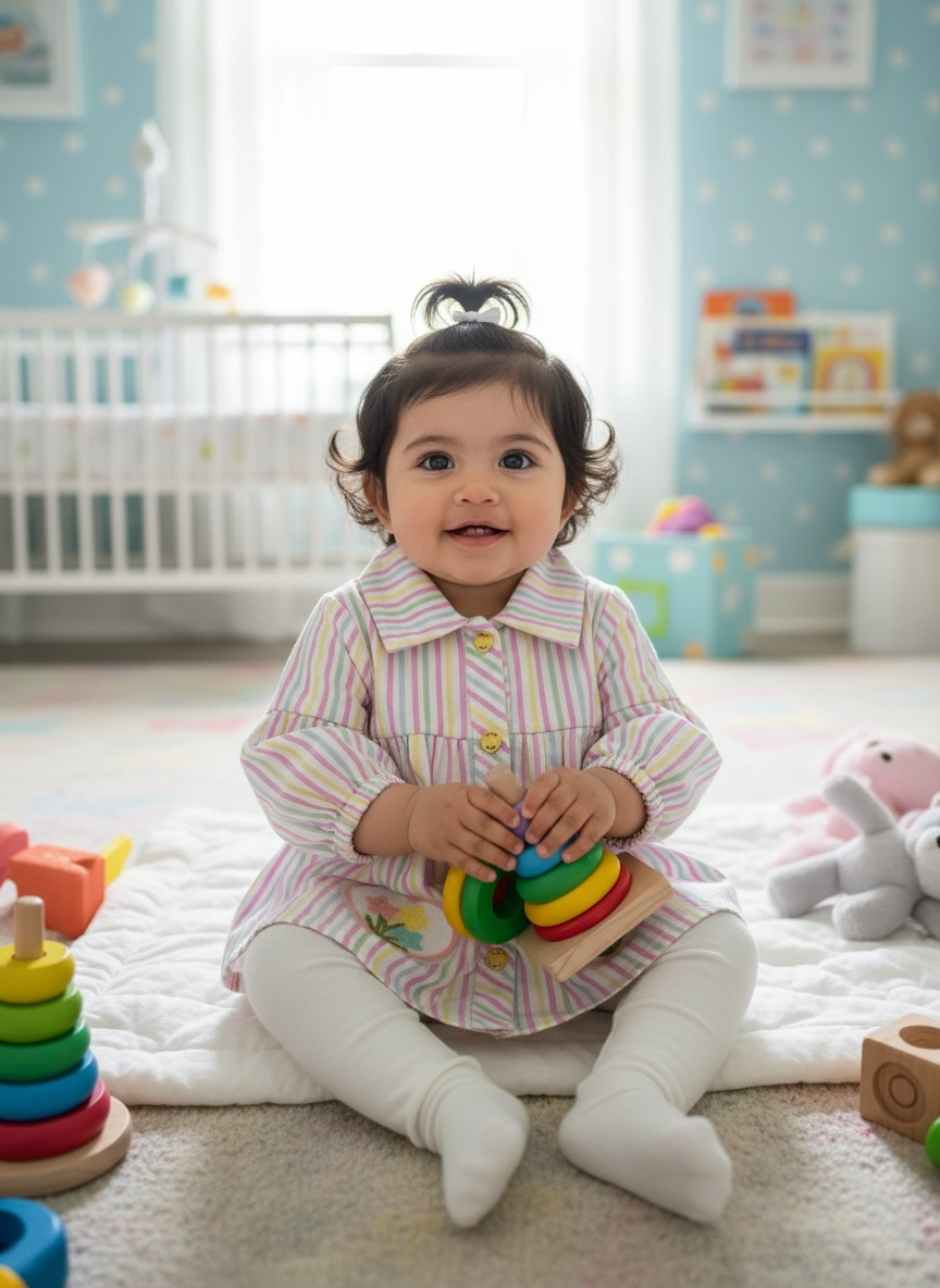 Girls’ Two‑Piece Cotrise Set – Soft, Stylish; Perfect for Everyday Wear