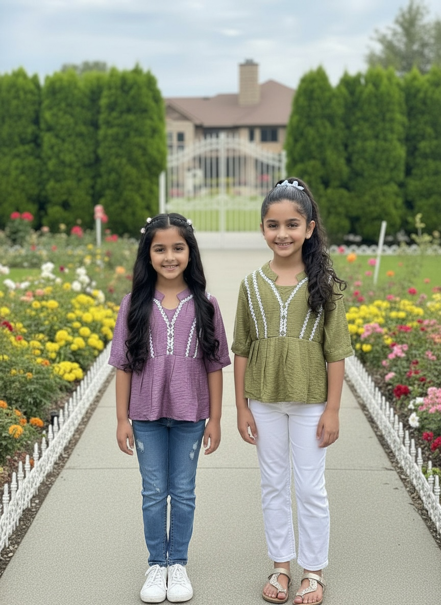 Girls Multicolour Floral Vest Top – Lightweight, Stylish & Made for Little Trendsetters