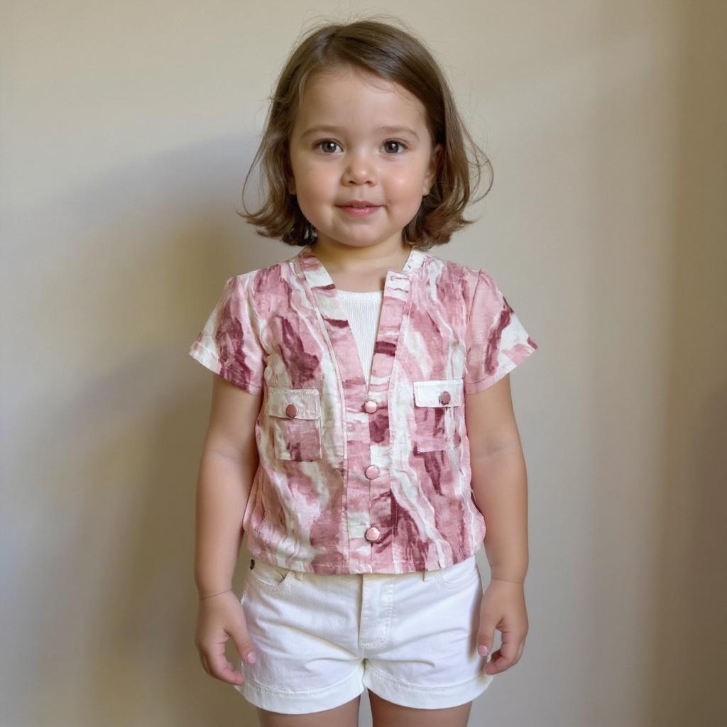 Girls Summer Shirt & Shorts Set – Lightweight Casual Outfit for Ages 1–6 | Pastel Prints & Comfort