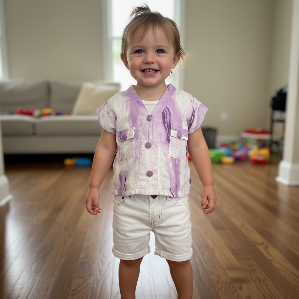 Girls Summer Shirt & Shorts Set – Lightweight Casual Outfit for Ages 1–6 | Pastel Prints & Comfort
