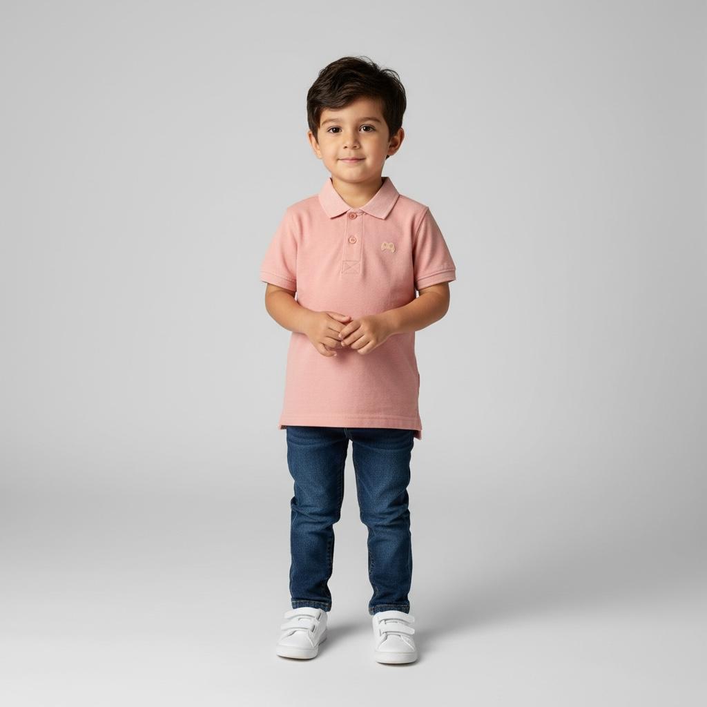 T-Shirt - Polo Button Neck - Little Looks, Big Love – Tees That Celebrate Your Child’s Shine