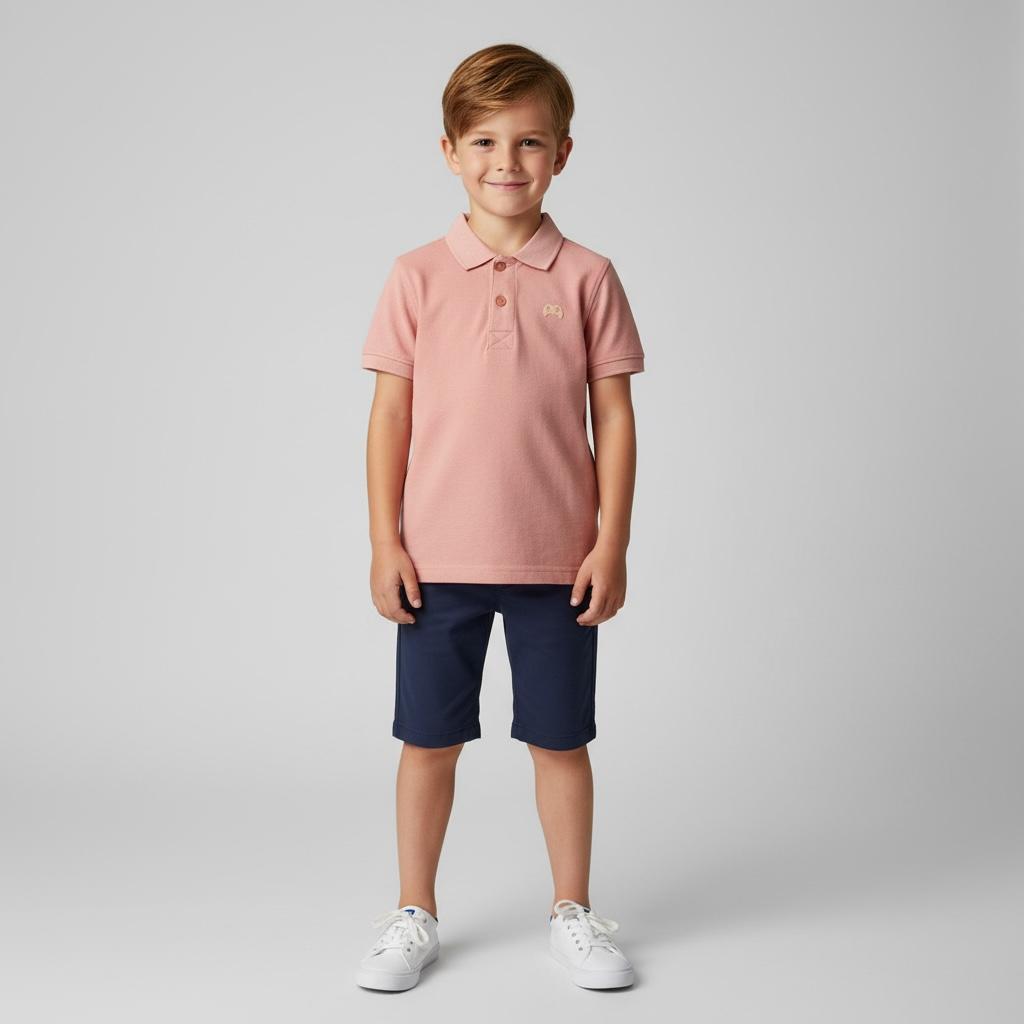 T-Shirt - Polo Button Neck - Little Looks, Big Love – Tees That Celebrate Your Child’s Shine
